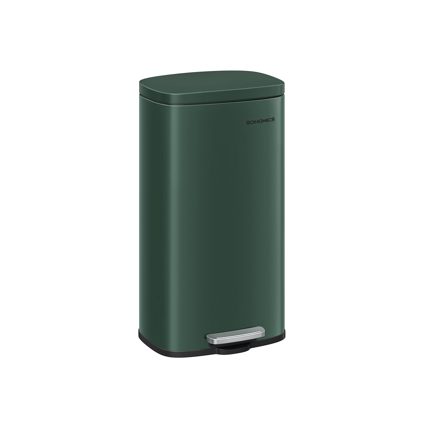 Trash Bin – Stainless Steel – Retro Green – 30L Soft-Close Lid