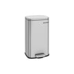 Pedal Trash Bin – Stainless Steel – Silver – 30 Litre, Soft Close, Odour Proof, Hygienic