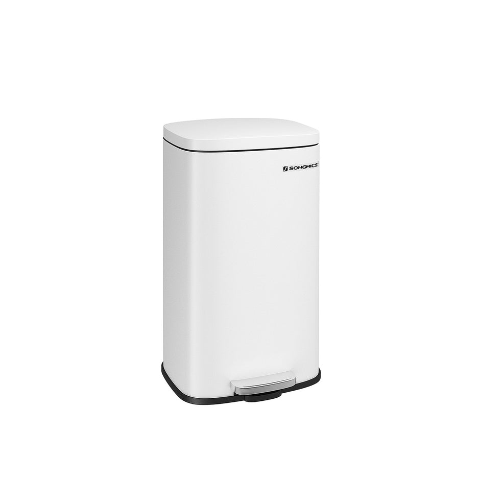 Pedal Trash Bin – Stainless Steel – Silver – 30 Litre, Soft Close, Odour Proof, Hygienic