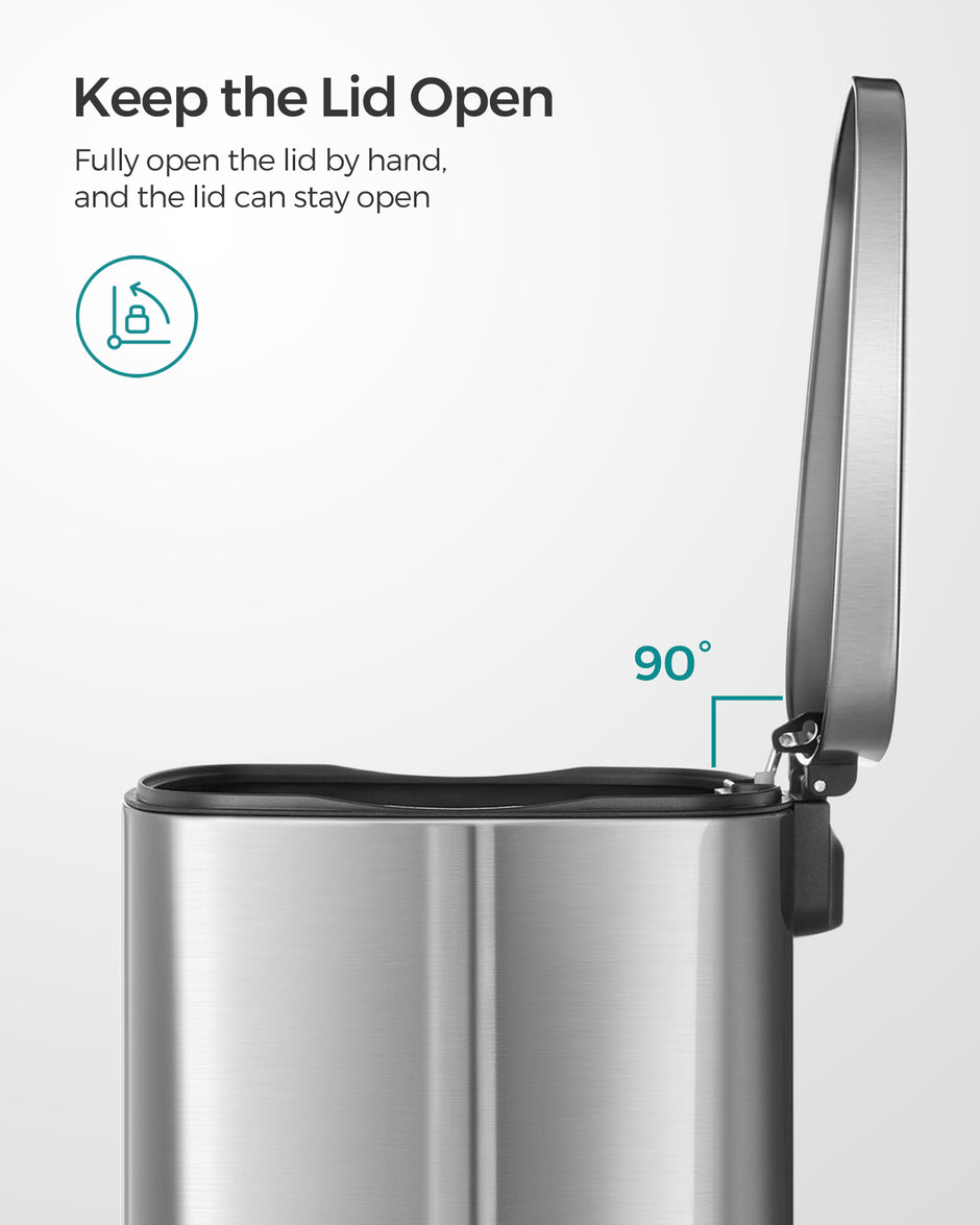 Pedal Kitchen Bin – Steel – 50L – Soft Close, Step-On Feature