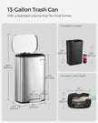 Pedal Kitchen Bin – Steel – 50L – Soft Close, Step-On Feature
