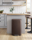 Step-On Pedal Bin – Steel – Sand Beige – 50L Capacity with Soft Close Feature