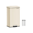 Large Steel Kitchen Bin – Black Finish – Soft Close Lid – 40L Capacity with 15 Liner Bags