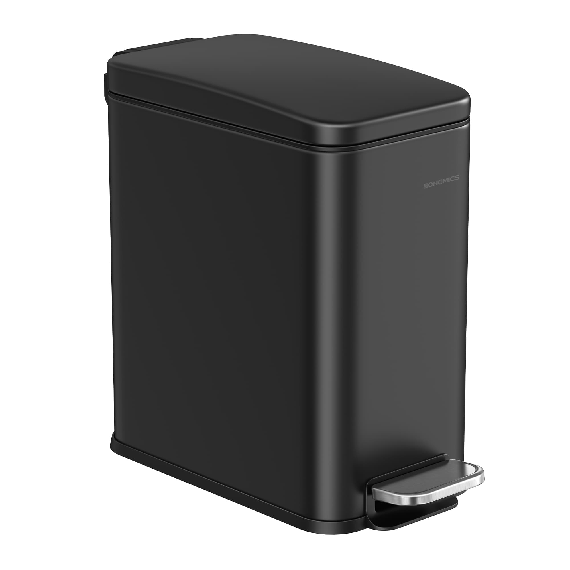 Small Steel Pedal Bin – 5L – Soft Close – Slim Design for Small Spaces