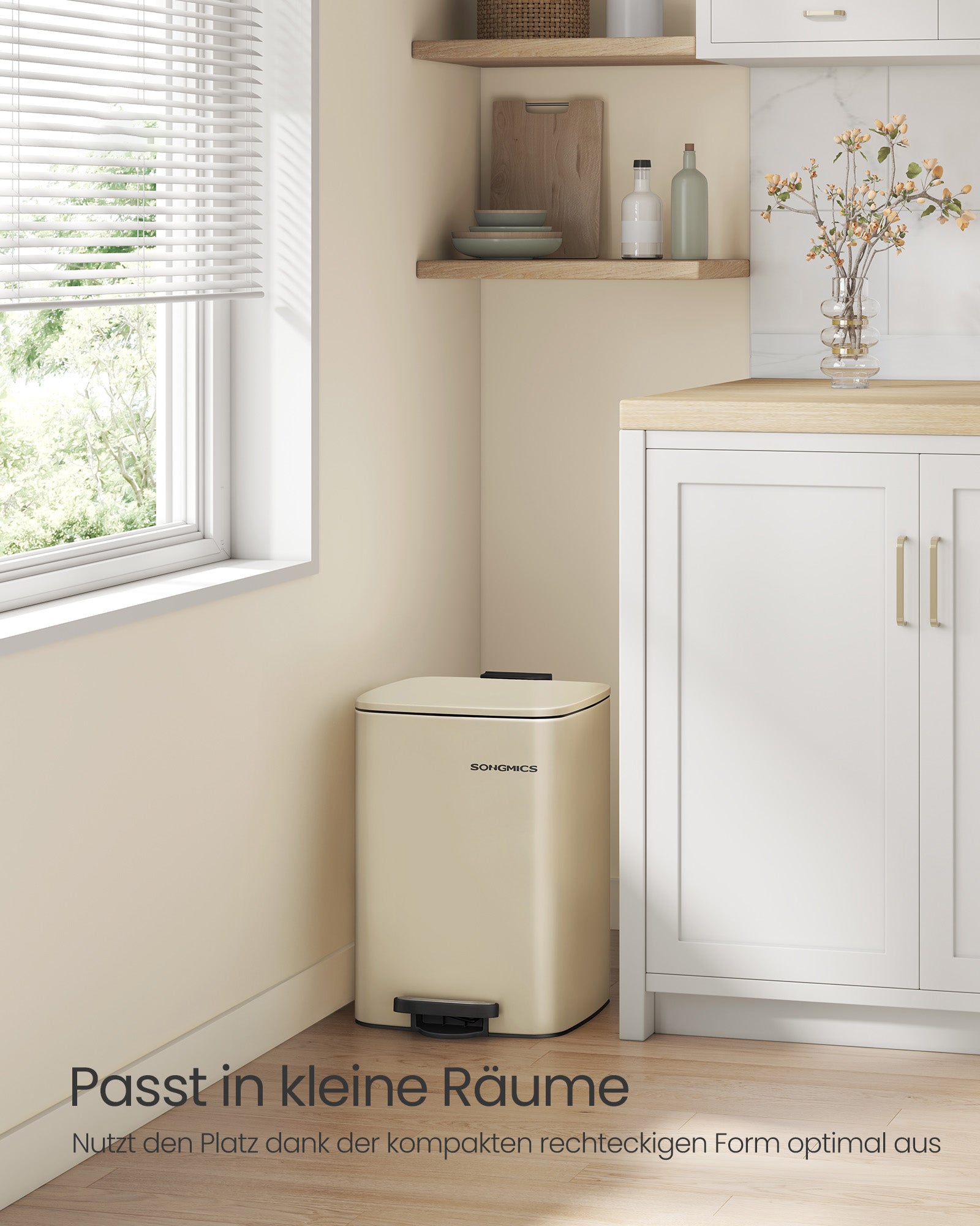 Pedal Bin – Steel – Ink Black – 20 L with Inner Bucket