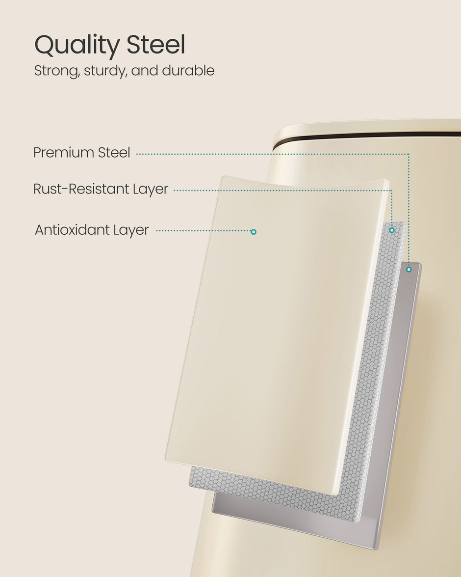 Pedal Bin – Steel – Ink Black – 20 L with Inner Bucket