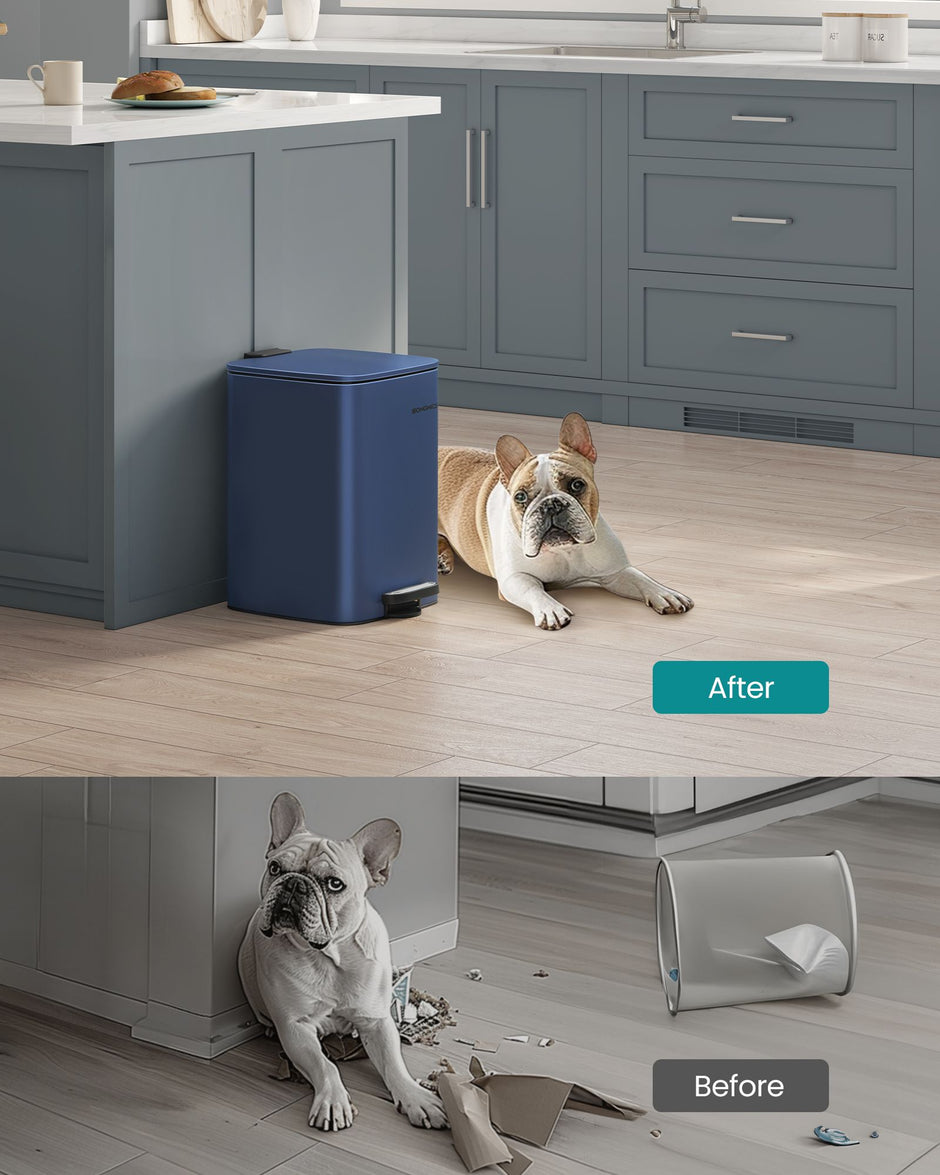 Pedal Bin – Steel – Cloud White – 20L with Inner Bucket