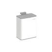 Hanging Steel Kitchen Bin – Cloud White – 8L Capacity – Lid for Food Waste with Hooks