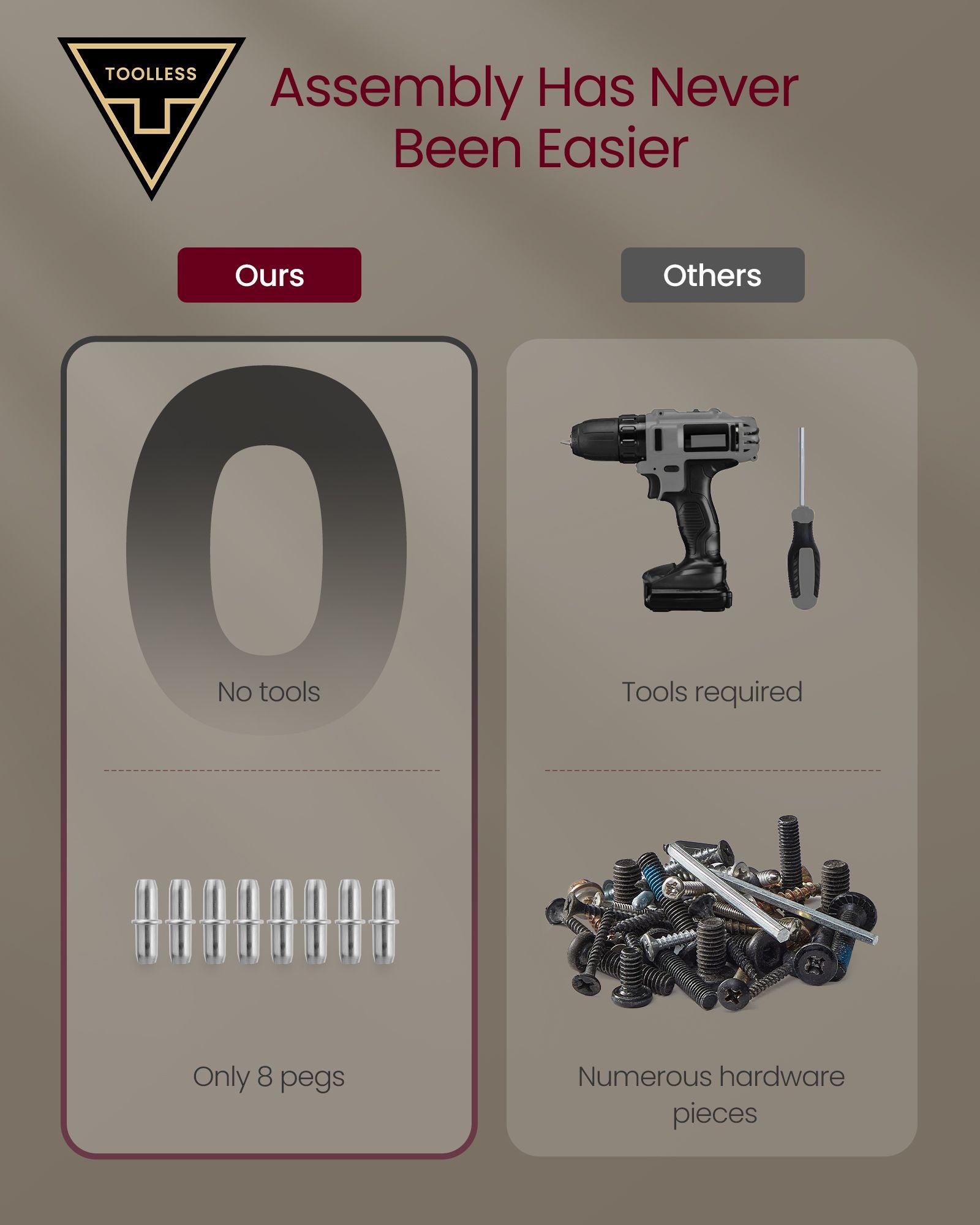 TV Stand – Wood – Ash Brown and Ink Black – Modern Design with Fluted Glass