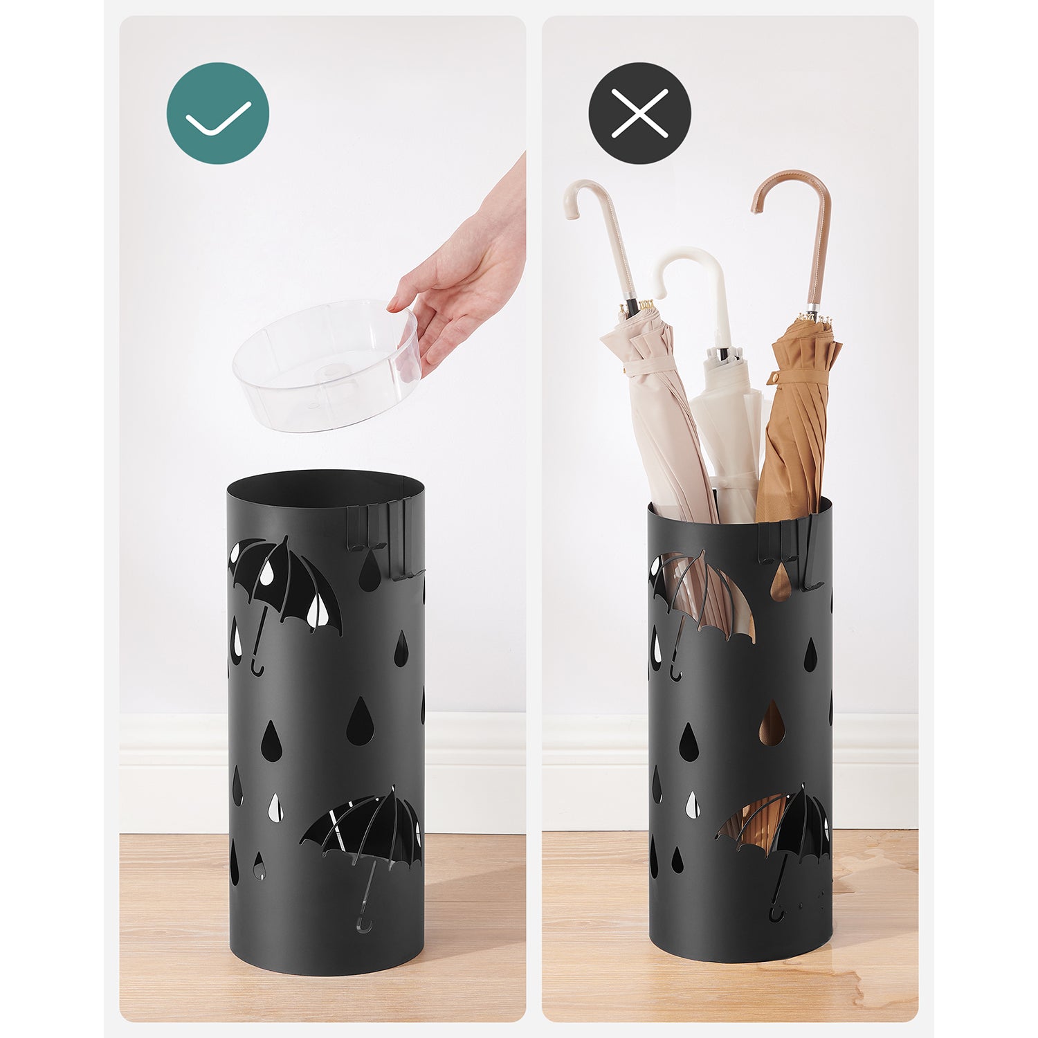 Metal umbrella box