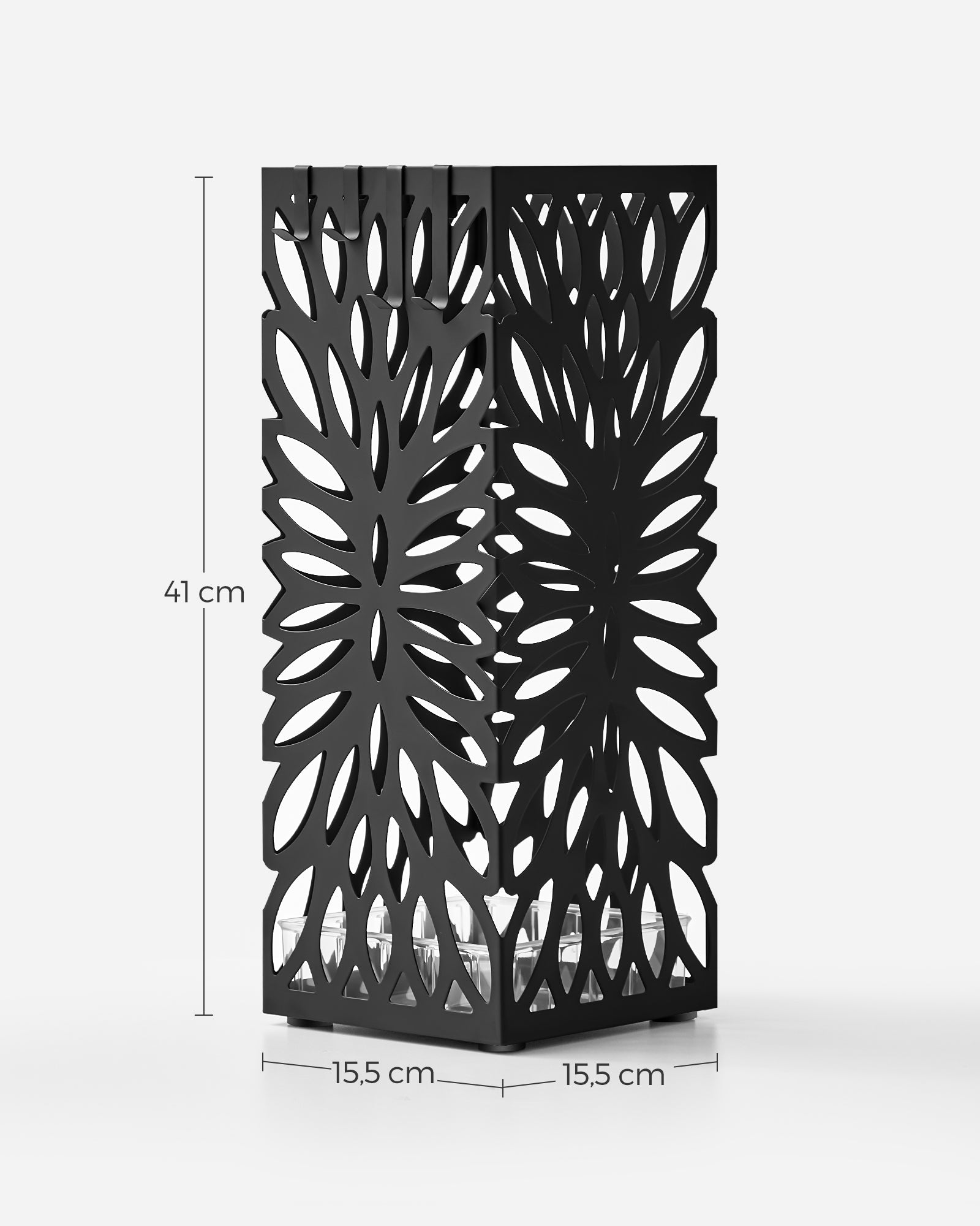Umbrella box - with 4 black metal hooks