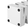 Square Umbrella Holder Rack – Metal – White – With Hooks and Drip Tray