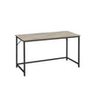 Small Office Desk – Steel – Hazelnut Brown and Black – Industrial Design with Simple Assembly