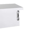Floating Wall Shelf – High Gloss Finish – White – 3 Drawers