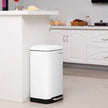 Pedal Bin – Stainless Steel – Silver – 30L Capacity with Soft Close Lid and Non-slip Base