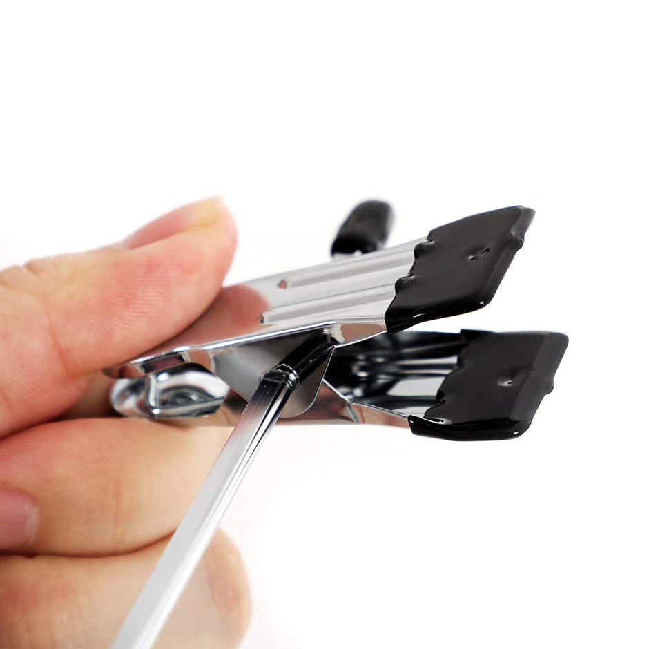 Metal Trouser Hangers – Chrome-Plated – Silver – Non-Slip Design with Clips