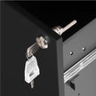 Mobile File Cabinet – Metal – Matte Black – Lockable with 3 Drawers