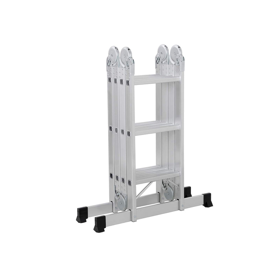 Multi-Purpose Ladder – Aluminium – Silver – 150 kg Capacity, TÜV Rheinland GS Certified