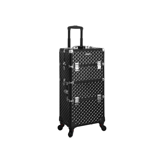 Nail Art Trolley – Aluminum – Black – 75 cm Packing Organizer