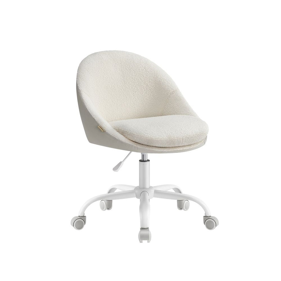 Office Chair – Foam – Dove Grey – Swivel Design with Adjustable Height