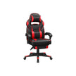 Gaming Chair – Faux Leather – Black and Blue – Ergonomic Design with Footrest and Adjustable Headrest