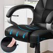 High Back Executive Office Chair – Durable Material – Black – Ergonomic Design, Height Adjustable