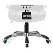 Swivel Office Chair – PU – Black – Adjustable Headrest and Flip-Up Armrests