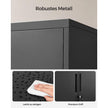 Multipurpose Cabinet – Steel – Black – Lockable with Shelves