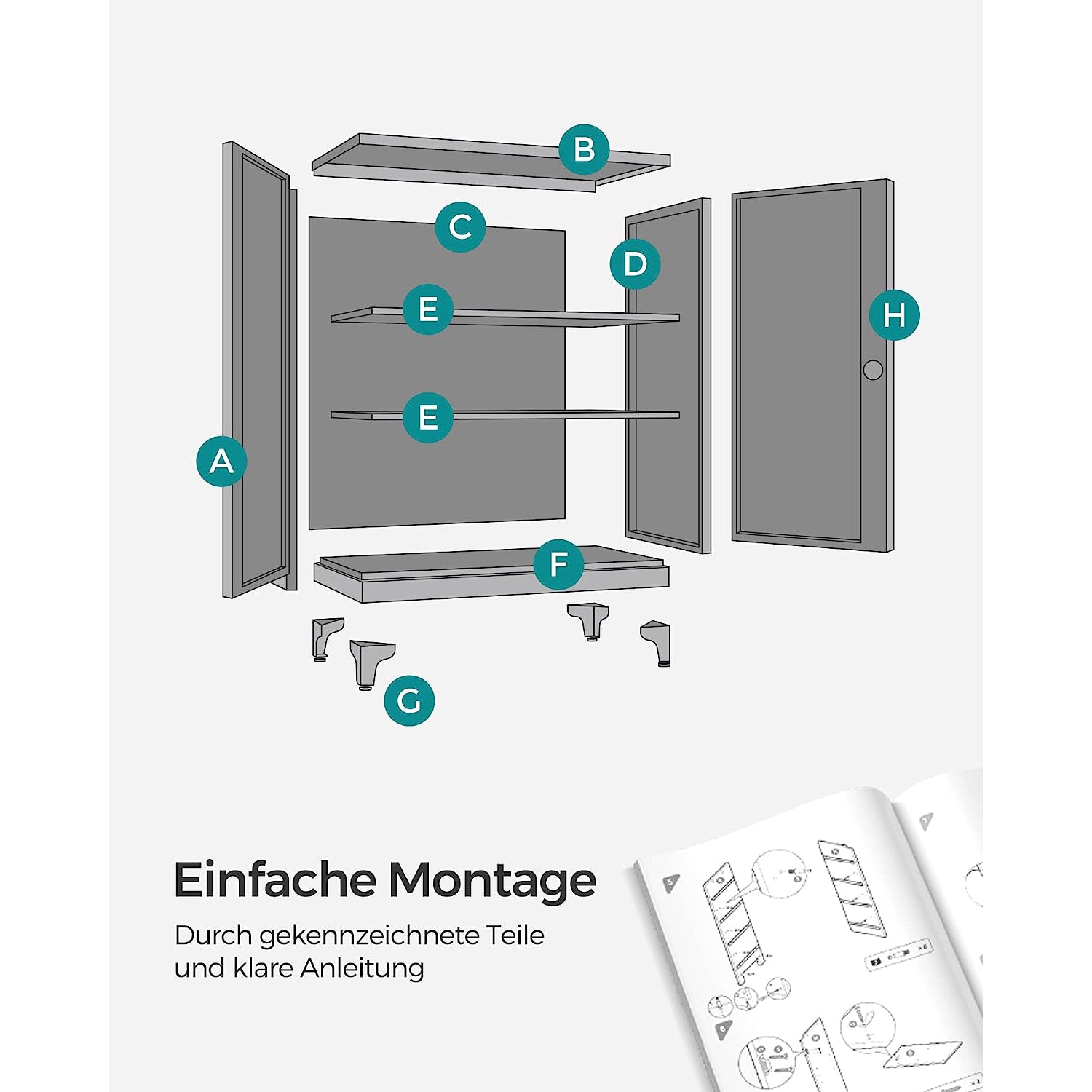 Multipurpose Cabinet – Steel – Black – Lockable with Shelves