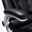 Office Chair – Polyurethane – Black – Ergonomic Design with Adjustable Seat Height