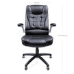 Office Chair – Polyurethane – Black – Ergonomic Design with Adjustable Seat Height