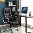 Executive Swivel Chair – PU Leather – Black – High Back with Tilt Function