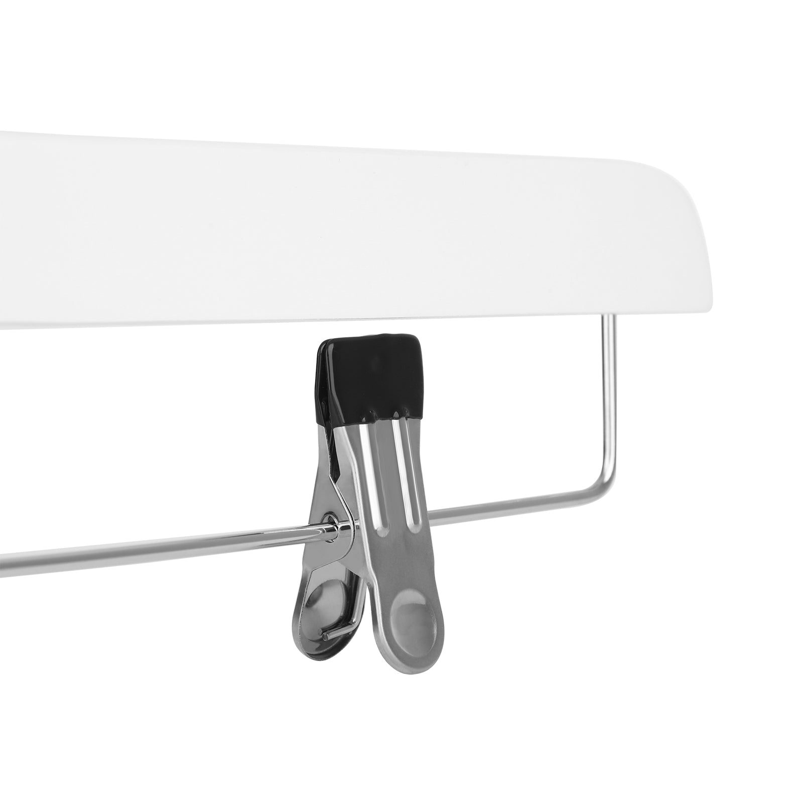 Wooden Trousers Hangers – Natural Finish – Rotatable Hooks – Adjustable Clips