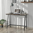 Computer Desk – Wood and Iron – Rustic Brown – Industrial Style, Easy Assembly, Space-Saving