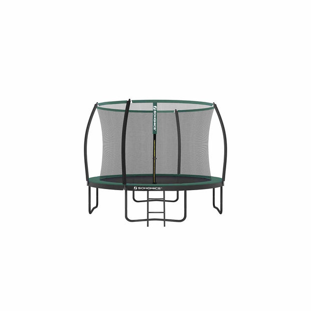 Garden Trampoline – Metal – Round – 10ft with Safety Net and Ladder