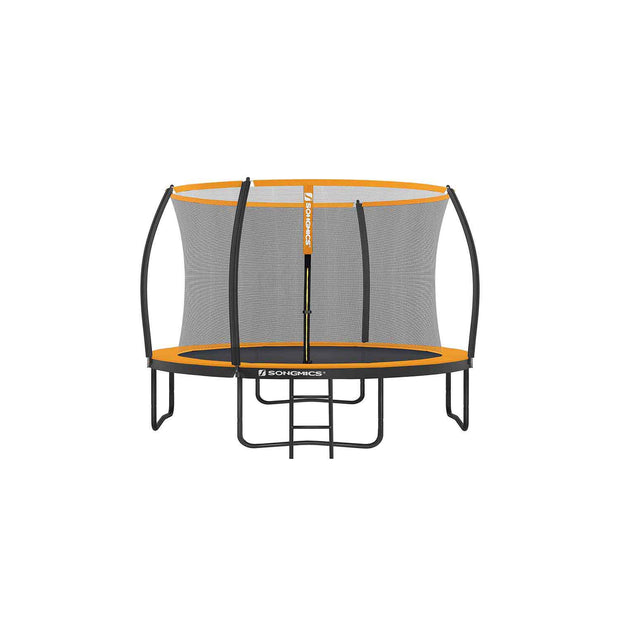 Backyard Trampoline – Steel – Round – Includes Safety Net Enclosure and Ladder