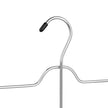 Pants Hanger – Metal – Silver – 4-Tier Non-Slip Design, Set of 3