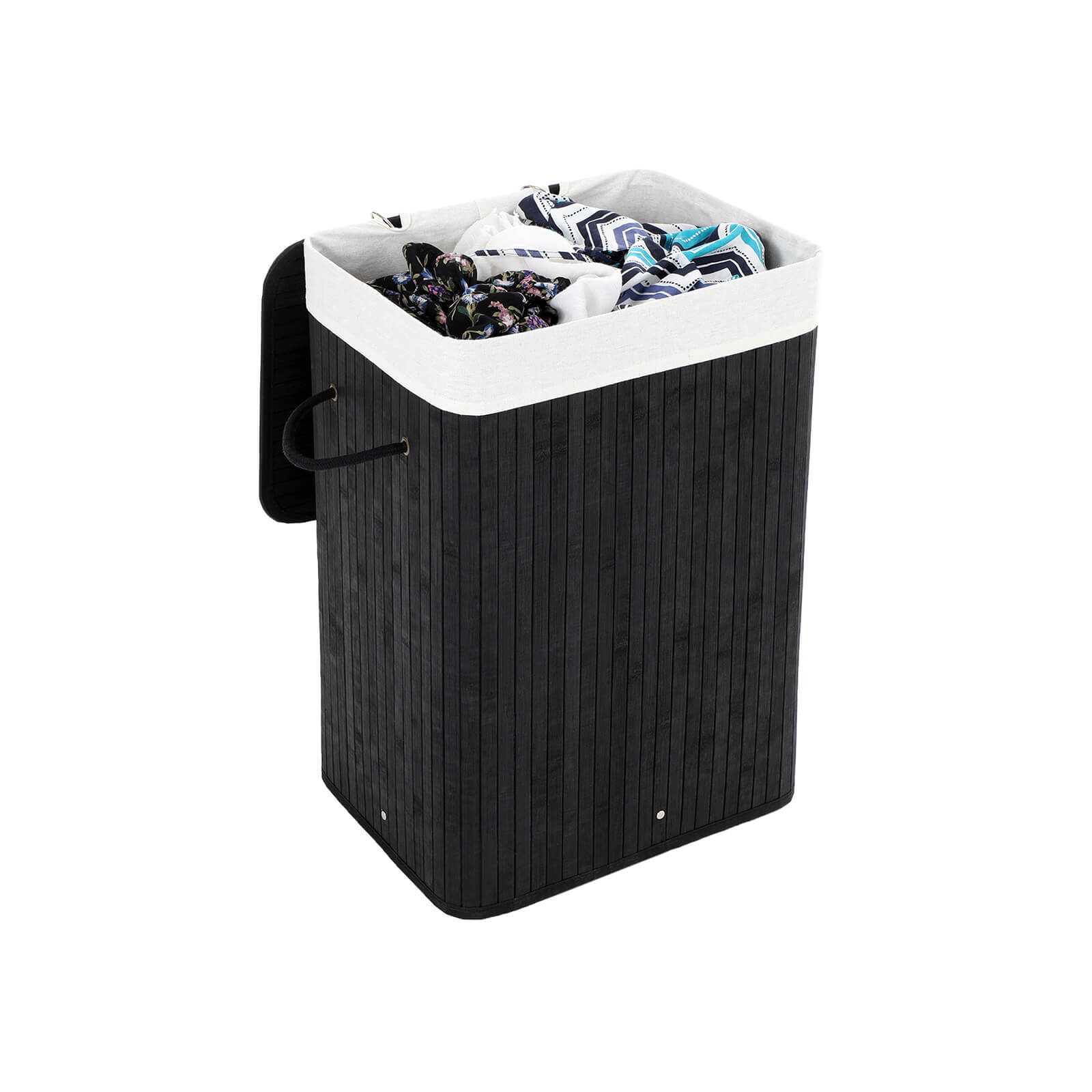 Laundry basket - Bamboo - 72 L - Brown