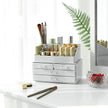 Acrylic Makeup Organizer – Acrylic – White – 4 Drawer Storage Solution for Cosmetics and Jewelry