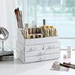 Acrylic Makeup Organizer – Acrylic – White – 4 Drawer Storage Solution for Cosmetics and Jewelry
