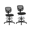 Drafting Stool Chair – Mesh – Black – Ergonomic Design with Adjustable Height Footrest